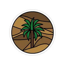 استیکر لپ تاپ ایران – تک نخل ساحل درک
