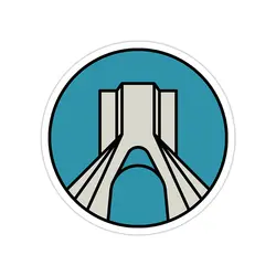استیکر لپ تاپ ایران - برج آزادی