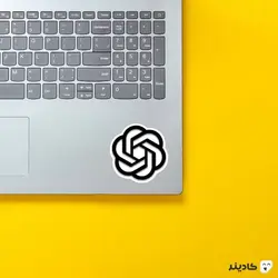 استیکر لپ تاپ شرکت open ai - لوگو کمپانی چت جی‌بی‌تی