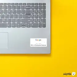 استیکر لپ تاپ شرکت گوگل - فارغ‌التحصیل علوم کامپیوتر