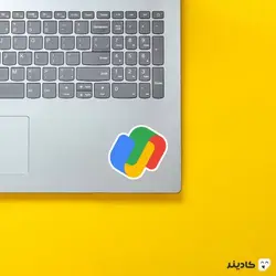 استیکر لپ تاپ شرکت گوگل - سرویس پرداخت گوگل