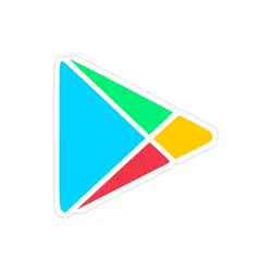 استیکر لپ تاپ شرکت گوگل - سرویس گوگل پلی استور