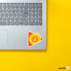 استیکر لپ تاپ شرکت گوگل - گوگل موزیک
