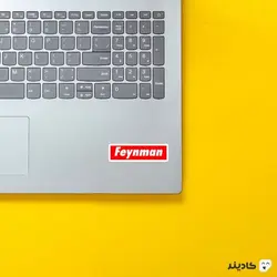 استیکر لپ تاپ ریچارد فاینمن - تایپوگرافی