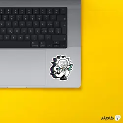 استیکر لپ تاپ ریک و مورتی فانریک
