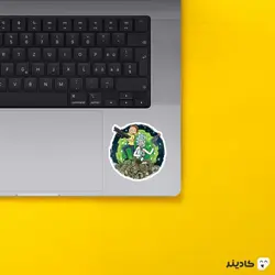 استیکر لپ تاپ ریک و مورتی ریک و مورتی