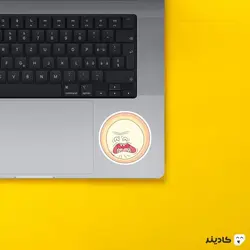 استیکر لپ تاپ ریک و مورتی خورشید عصبانی