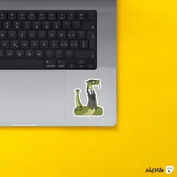 استیکر لپ تاپ ریک و مورتی مار تحصیل کرده