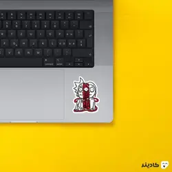 استیکر لپ تاپ ریک و مورتی ریک و مورتی متلاشی
