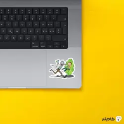 استیکر لپ تاپ ریک و مورتی برو تو پورتال
