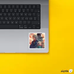 استیکر لپ تاپ قلعه متحرک هاول  - سوفی و هاول