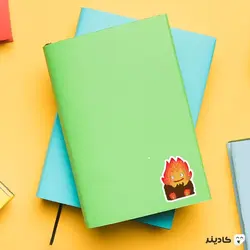 استیکر لپ تاپ قلعه متحرک هاول  - آتش