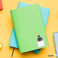 استیکر لپ تاپ ماینکرفت - استیو جیبی