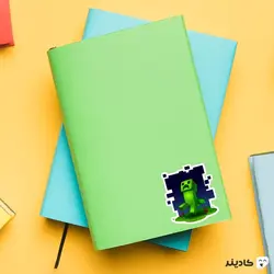 استیکر لپ تاپ ماینکرفت - کریپر در شب