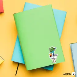 استیکر لپ تاپ ماینکرفت - مرغ و موب