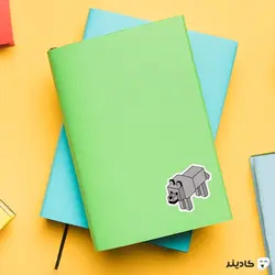 استیکر لپ تاپ ماینکرفت -  گرگ