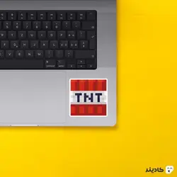 استیکر لپ تاپ ماینکرفت -  TNT قرمز