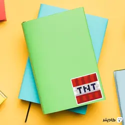 استیکر لپ تاپ ماینکرفت -  TNT قرمز