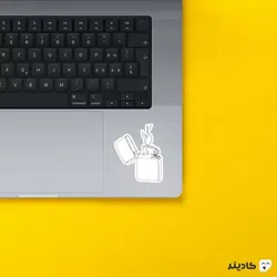 استیکر لپ تاپ لاین ارت - فندک