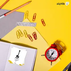 استیکر لپ تاپ سیاه و سفید - گیتار