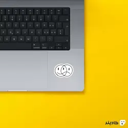 استیکر لپ تاپ سیاه و سفید - زندگی