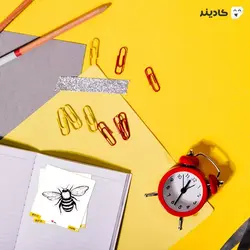 استیکر لپ تاپ سیاه و سفید - زنبور
