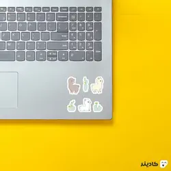 میکرو استیکر لاما و کاکتوس