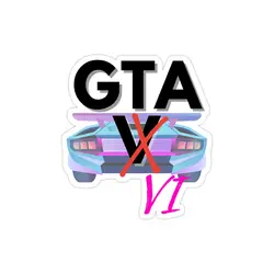 استیکر لپ تاپ جی تی ای - پوستر GTA V