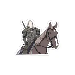 استیکر لپ تاپ بازی The Witcher - ویچر جرالت