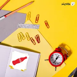 استیکر کوکاکولا شیشه‌ای