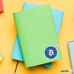 استیکر لپ تاپ بیت کوین و ناسا