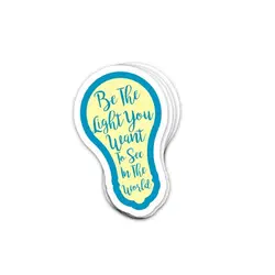 استیکر Be The Light You Want To See In The World