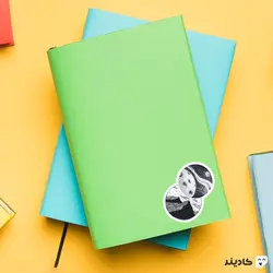 استیکر لپ‌تاپ ماه من