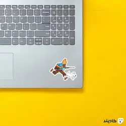 استیکر ماجراهای تن تن، تن تن و میلو طرح ۳