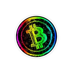 استیکر لپ تاپ بیت کوین فانتزی