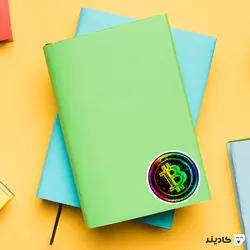 استیکر لپ تاپ بیت کوین فانتزی