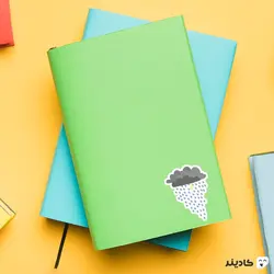 استیکر لپتاپ ابر طوفانی