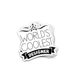 استیکر Coolest Designer