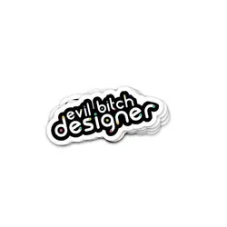 استیکر evil bitch designer