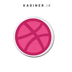 استیکر دریبل دور سفید