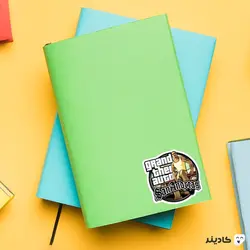 استیکر لپ تاپ جی تی ای - پوستر بازی به همراه سن اندریاس