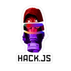 استیکر برنامه نویسی hack.js