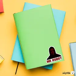 استیکر لپ تاپ مستر ربات - الیوت و تایپوگرافی