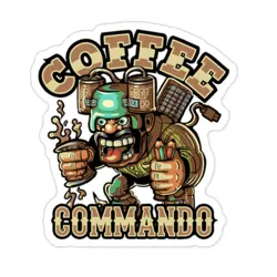 استیکر برنامه نویسی Coffee comando