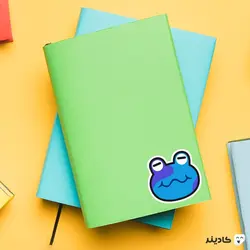 استیکر لپتاپ غورباقه ریلکس