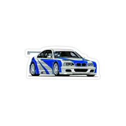 استیکر لپ تاپ شرکت bmw - بی ام و E46 GTR مدل نیدفور اسپید