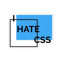 استیکر لپتاپ از css متنفرم