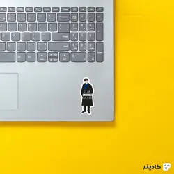 استیکر لپ تاپ پوستر شرلوک در حال راه رفتن