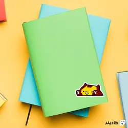 استیکر لپ تاپ گربه اهنین