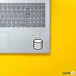 استیکر لپ تاپ برنامه نویسی - درباره بیگ دیتا حرف بزنیم